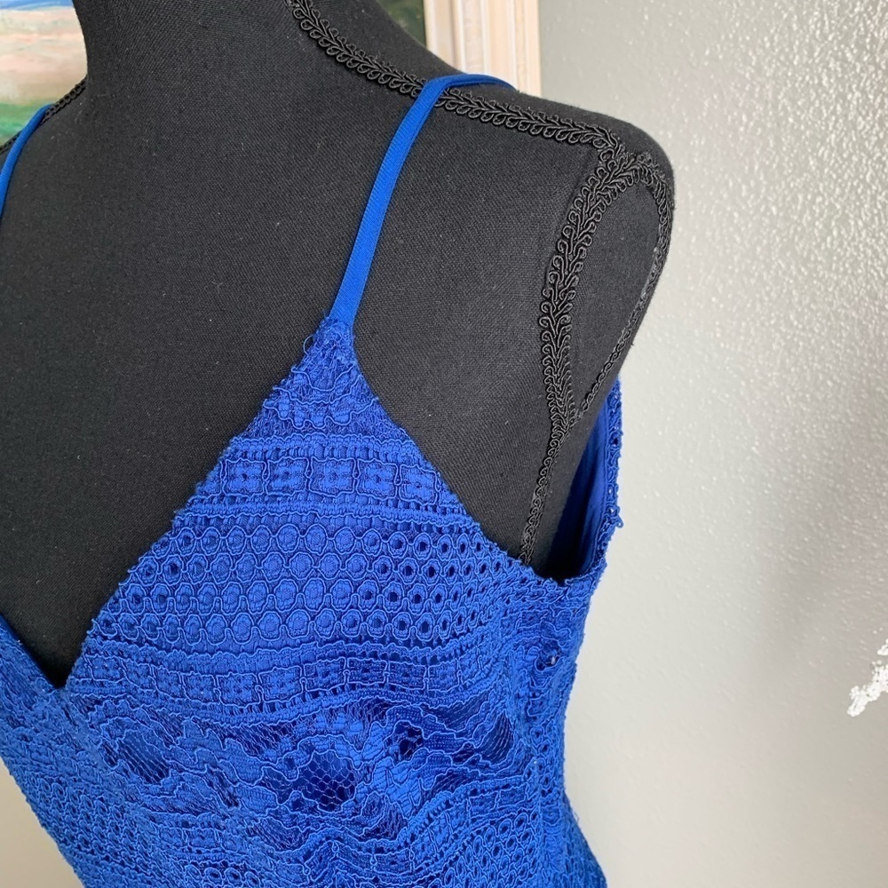 Enfocus Studio Royal Blue Spaghetti Strap Pencil Skirt Zipper Dress Size… - Picture 15 of 17